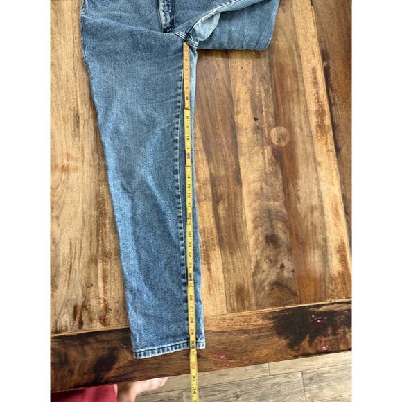 Wrangler Women's  Blue High Rise Straight Leg Denim Jeans Size 32 - Picture 3 of 4